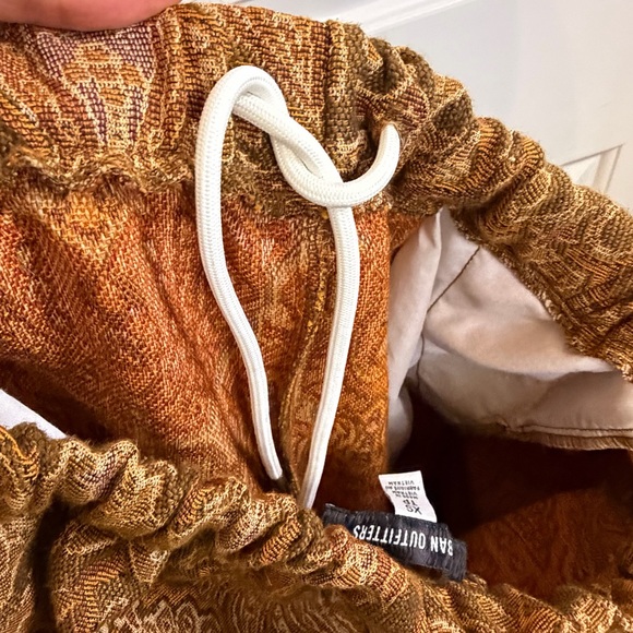 Urban Outfitters Jacquard Beach Pant Retro 70s Vintage Inspired Argyle Print - Picture 6 of 9